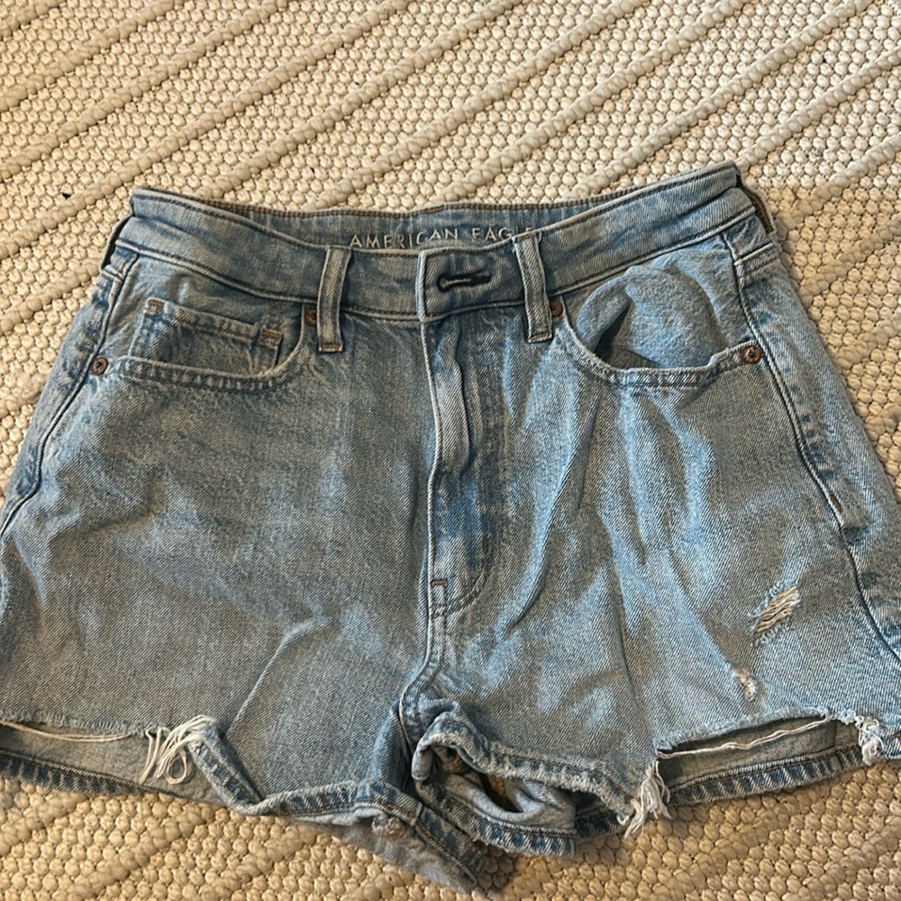 american eagle denim shorts